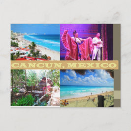 DOUANE-BRIEFKAARTEN - CANCUN COLLAGE 9 BRIEFKAART