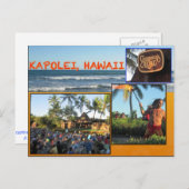 DOUANE BRIEFKAARTEN - HAWAII COLLAGE# 10 (Voorkant / Achterkant)