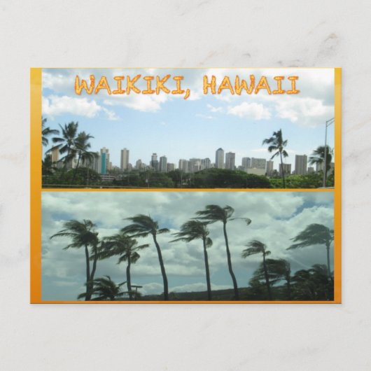 DOUANE BRIEFKAARTEN - HAWAII COLLAGE# 15 (Voorkant)
