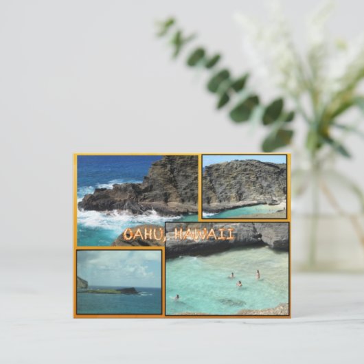 DOUANE BRIEFKAARTEN - HAWAII COLLAGE# 17 (Staand voorkant)