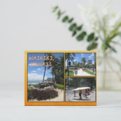 DOUANE BRIEFKAARTEN - HAWAII COLLAGE# 3 (Staand voorkant)