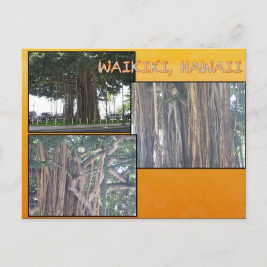 DOUANE BRIEFKAARTEN - HAWAII COLLAGE# 4 (Voorkant)