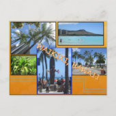 DOUANE BRIEFKAARTEN - HAWAII COLLAGE# 5 (Voorkant)