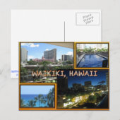 DOUANE BRIEFKAARTEN - HAWAII COLLAGE# 6 (Voorkant / Achterkant)