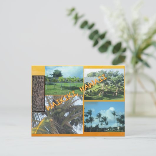 DOUANE BRIEFKAARTEN - HAWAII COLLAGE# 9 (Staand voorkant)