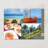 DOUANE BRIEFKAARTEN - KANKUN COLLAGE 1 (Voorkant)