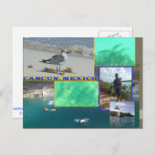 DOUANE BRIEFKAARTEN - KANKUN COLLAGE 10 (Voorkant / Achterkant)