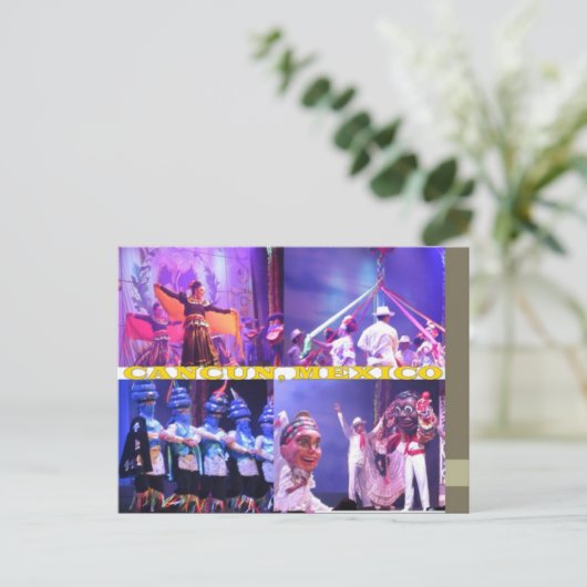 DOUANE BRIEFKAARTEN - KANKUN KLLAGE 5 (Staand voorkant)