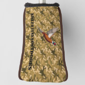 Douane camouflage putterhoes. golfheadcover (Draai 90)