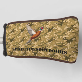 Douane camouflage putterhoes. golfheadcover