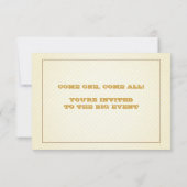 DOUANE Carnival Admission Ticket for Wedding Kaart (Achterkant)