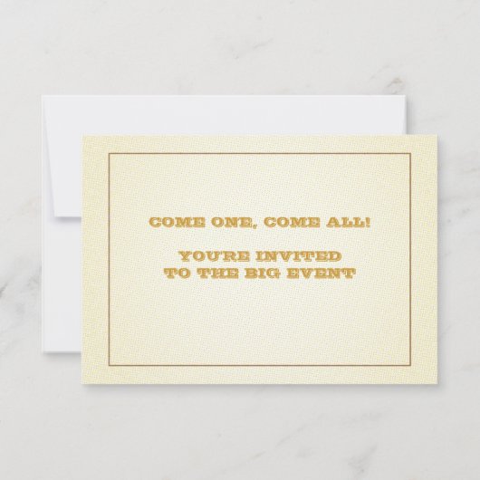 DOUANE Carnival Admission Ticket for Wedding Kaart (Achterkant)