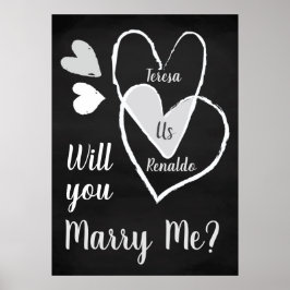 Douane Chalk Hearts: "Weg je met me?" Poster