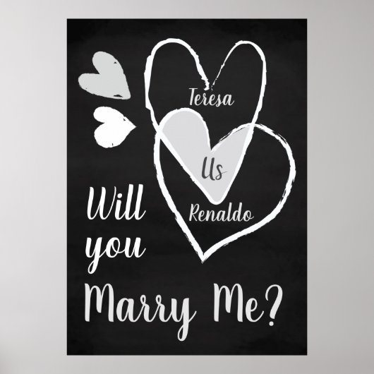 Douane Chalk Hearts: "Weg je met me?" Poster (Voorkant)
