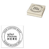 Douane Cirkel Rubber Stamp Business Company Logo Rubberstempel (Gestempeld)