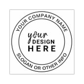 Douane Cirkel Rubber Stamp Business Company Logo Rubberstempel (Afrduk)