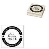 Douane Cirkel Rubber Stamp Business Company Logo Rubberstempel (Gestempeld)