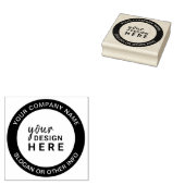 Douane Cirkel Rubber Stamp Business Company Logo Rubberstempel (Gestempeld)