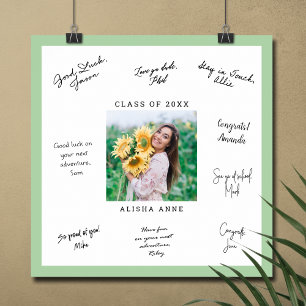 DOUANE COLOR Photo Afstuderen Signature Message Poster