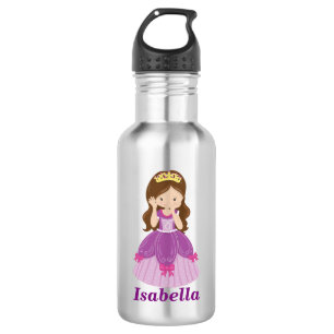 Douane Cute Princess Water Bottle, roestvrij staal Waterfles