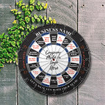 Douane Dart Board Plus Beslissingsraad voor Bedrij Dartbord<br><div class="desc">Verhoog kantoor moraal met onze aangepaste dartboard voor bedrijfsgebruik! Deze dual-purpose board dient zowel als een klassiek dartboard als een "gelukswiel", klaar om te worden gepersonaliseerd met het specifieke personeelsbeleid van uw bedrijf. Vervaardigd met duurzame materialen, is het ontworpen voor een lange levensduur en eindeloos plezier. De standaard maat van...</div>