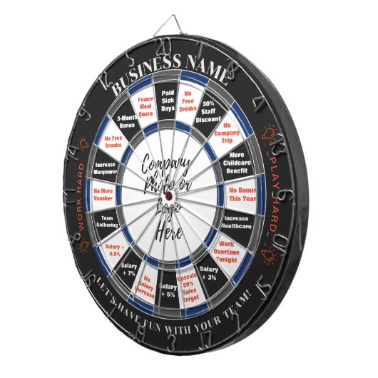 Douane Dart Board Plus Beslissingsraad voor Bedrij Dartbord (Voorkant Rechts)