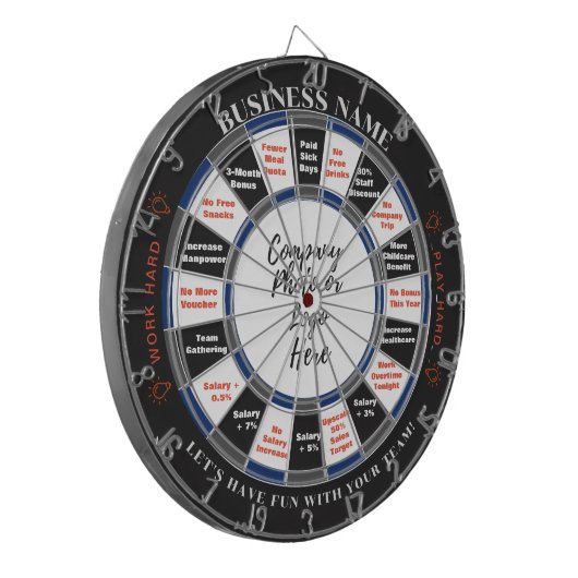 Douane Dart Board Plus Beslissingsraad voor Bedrij Dartbord (Voorkant Links)