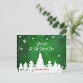 Douane, de groene Baskische groet van Kerstmis Feestdagenkaart (Staand voorkant)