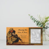 Douane de over lange afstand van de Liefde van de Feestdagenkaart (Staand voorkant)