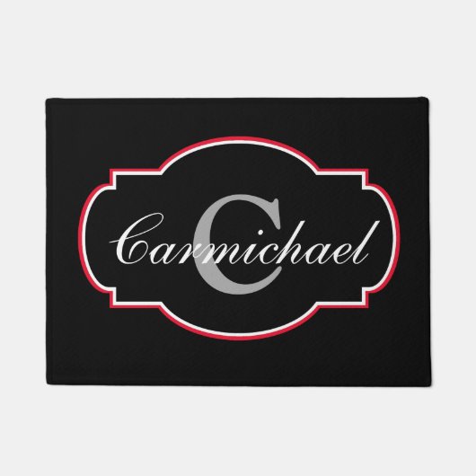 Douane Decoratief Monogram Deurmat (Voorkant)