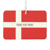 Douane Deense vlag auto luchtverfrisser (Achterkant)