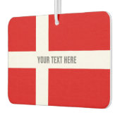 Douane Deense vlag auto luchtverfrisser (Links)