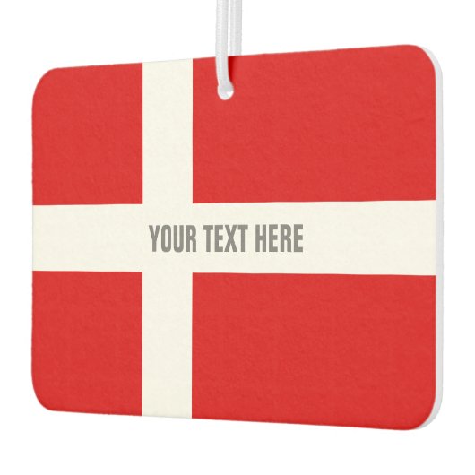 Douane Deense vlag auto luchtverfrisser (Links)