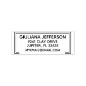 Douane Doble Rechthoekig schoon en duidelijk Rubberstempel (Gestempeld)