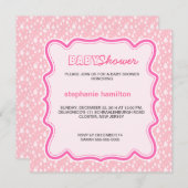 Douane druppelt babymeisje douche kaart (Voorkant / Achterkant)