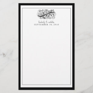 :douane: Eenvoudig elegante weddenschappen Briefpapier