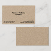 Douane Eenvoudige Professionele Moderne Minimalist Visitekaartje (Voorkant / Achterkant)