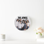 DOUANE FAMILIE FOTO WALL CLOCK - VOEG FOTO TOE RONDE KLOK (Huis)