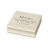 Douane familienaam & retouradres rubber stempels (Stempel)