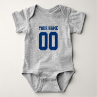 Douane-football sporttruc nummer baby-kostuum