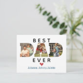 DOUANE Foto Best DAD Ever Vaderdag Cadeau Briefkaart (Staand voorkant)