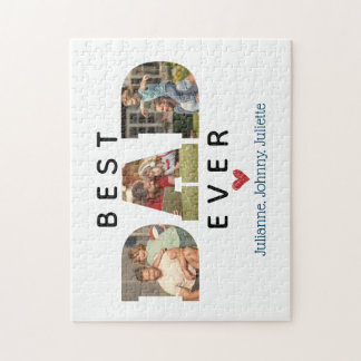 DOUANE Foto Best DAD Ever Vaderdag Cadeau Legpuzzel