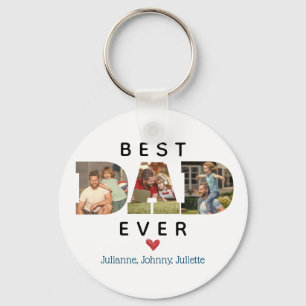 DOUANE Foto Best DAD Ever Vaderdag Cadeau Sleutelhanger