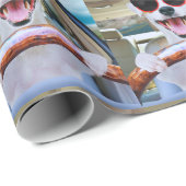 Douane foto cadeau verpakking, hond eigen afbeeldi cadeaupapier (Rol Hoek)