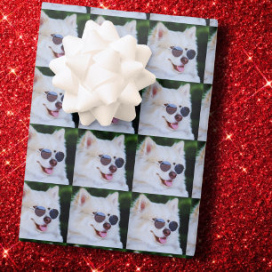 Douane foto-cadeaupapier, aangepaste hondenafbeeld cadeaupapier