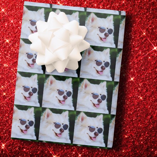 Douane foto-cadeaupapier, aangepaste hondenafbeeld cadeaupapier