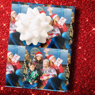 Douane foto-cadeaupapier, op maat gemaakte familie cadeaupapier
