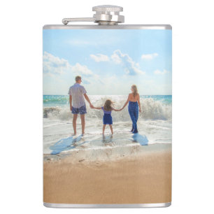 Douane foto fles met jouw foto cadeau heupfles