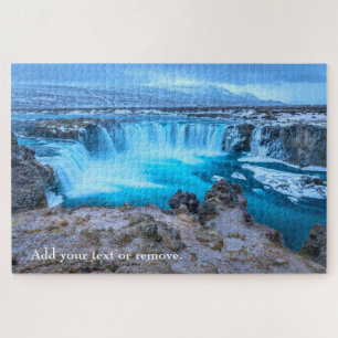 Douane foto Godafoss Waterfall landschap IJsland: Legpuzzel