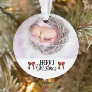 DOUANE FOTO Merry Kerstmis Ornament